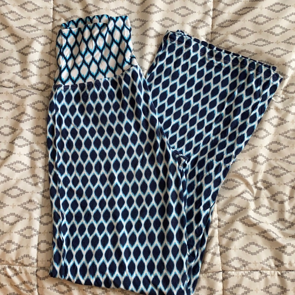 Blue Palazzo Pants Large